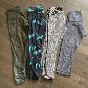 Lot of 4 lululemon crop leggings
